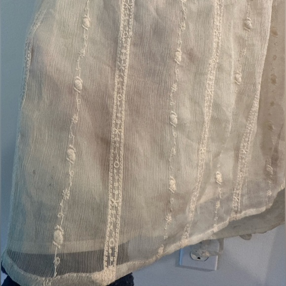 Vintage boho camisole with crochet top and flowy bottom. No size tag. - Picture 6 of 15